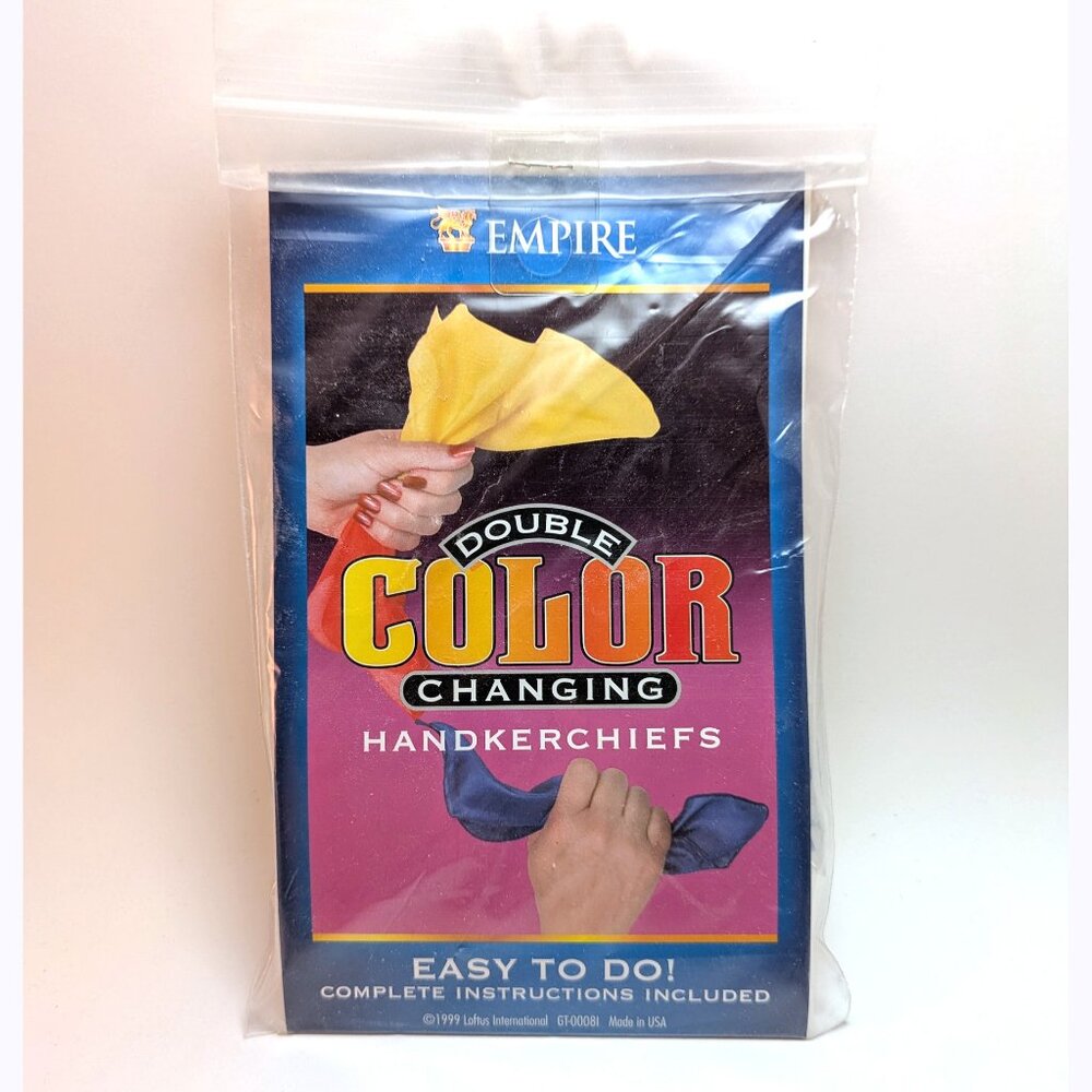 Empire Double Color Changing Handkerchiefs Magic Trick Magician Stage Prop Toy